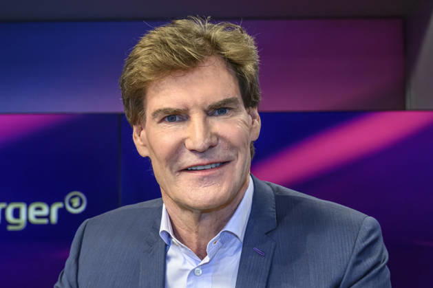 v.l. Carsten Maschmeyer (Unternehmer), GER, Berlin, Studio, zu Gast bei Maischberger, politische Talkshow, TV, Format, mit Moderatorin Sandra Maischberger, Das Erste, aus Adlershof Am Studio 20, 08.09.2026, Copyright: HMBxMedia UwexKoch