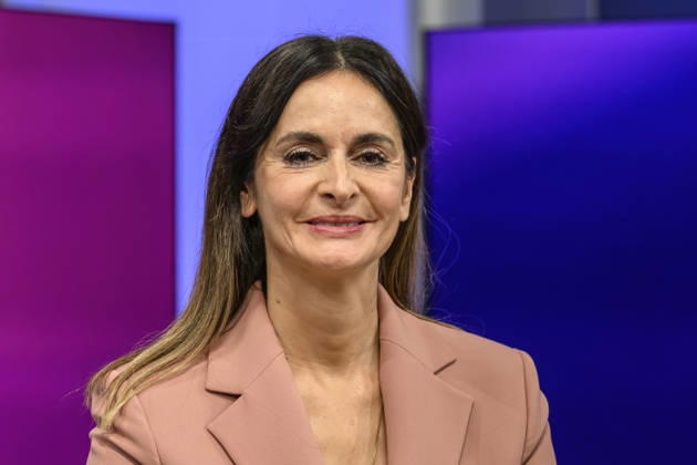 v.l. Iris Sayram (ARD-Hauptstadtstudio), GER, Berlin, Studio, zu Gast bei Maischberger, politische Talkshow, TV, Format, mit Moderatorin Sandra Maischberger, Das Erste, aus Adlershof Am Studio 20, 08.09.2026, Copyright: HMBxMedia UwexKoch