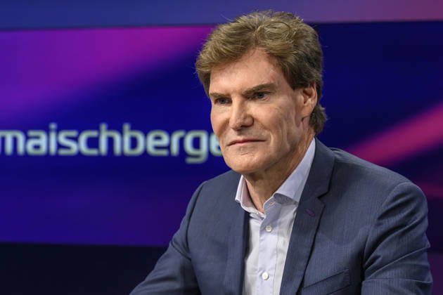 v.l. Carsten Maschmeyer (Unternehmer), GER, Berlin, Studio, zu Gast bei Maischberger, politische Talkshow, TV, Format, mit Moderatorin Sandra Maischberger, Das Erste, aus Adlershof Am Studio 20, 08.09.2026, Copyright: HMBxMedia UwexKoch