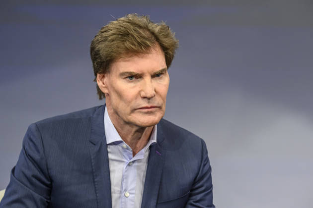 v.l. Carsten Maschmeyer (Unternehmer), GER, Berlin, Studio, zu Gast bei Maischberger, politische Talkshow, TV, Format, mit Moderatorin Sandra Maischberger, Das Erste, aus Adlershof Am Studio 20, 08.09.2026, Copyright: HMBxMedia UwexKoch