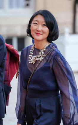 DiÌ‚ner d Etat en l honneur de Mr LEE Jae Myung, PreÌsident de la ReÌpublique de CoreÌe Fleur Pellerin Emmanuel Macron et Brigitte Macron recoivent Mr LEE Jae Myung, PreÌsident de la ReÌpublique de CoreÌe et son à pouse, Kim Hye-kyung, à l occasion d un diner d à tat au Palais de l Elysà e à Paris, le 8 septembre 2026. French President, Emmanuel Macron and his wife, Brigitte Macron hosted Mr. LEE Jae Myung, President of the Republic of Korea, and his wife, Kim Hye-kyung, at a state dinner at the Elysà e Palace in Paris on September 8, 2026. Copyright: xFabricexChasseryx