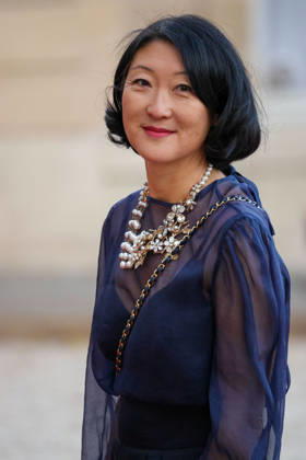 DiÌ‚ner d Etat en l honneur de Mr LEE Jae Myung, PreÌsident de la ReÌpublique de CoreÌe Fleur Pellerin Emmanuel Macron et Brigitte Macron recoivent Mr LEE Jae Myung, PreÌsident de la ReÌpublique de CoreÌe et son à pouse, Kim Hye-kyung, à l occasion d un diner d à tat au Palais de l Elysà e à Paris, le 8 septembre 2026. French President, Emmanuel Macron and his wife, Brigitte Macron hosted Mr. LEE Jae Myung, President of the Republic of Korea, and his wife, Kim Hye-kyung, at a state dinner at the Elysà e Palace in Paris on September 8, 2026. Copyright: xFabricexChasseryx