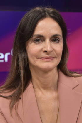 Iris Sayram in der ARD-Talkshow maischberger im Studio Berlin Adlershof. Berlin, 08.09.2026