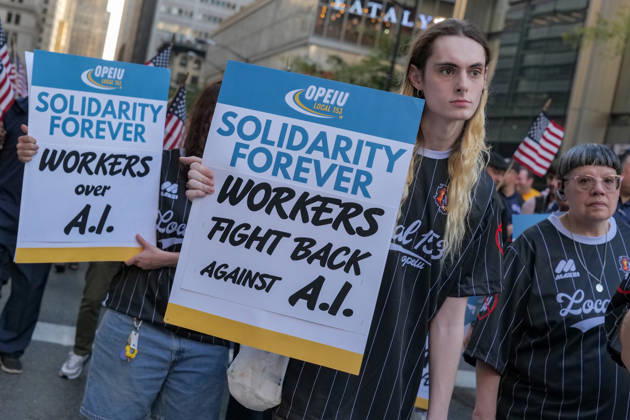 September 8, 2026, New York, New York, USA: Honoring the Workers of September 11 2001 Union workers by the thousands marched up.Church Street to Foley Square with the theme Our City, Our Fight, Our Future in Lower Manhattan..Marking the 25th anniversary of the terror attack they remembered the workers who ran toward danger and helped NYC.recover and rebuild paying an enormous price in the years that followed. The march for solidarity demonstrated the strength, .solidarity and power of working people while standing up for the rights, freedoms and future of all New Yorkers. New York USA  - ZUMAh156 20260908_znp_h156_006 Copyright: xMiloxHessx