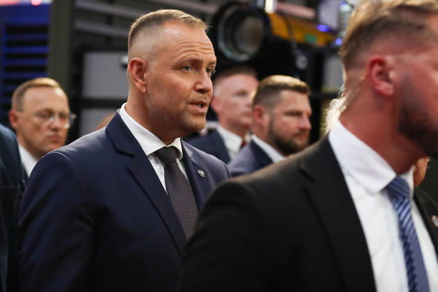 34th International Defense Industry Exhibition In Kielce Karol Nawrocki, President of Poland, attends the 34th International Defense Industry Exhibition at Targi Kielce in Kielce, Poland, on September 8, 2026. The International Defense Industry Exhibition (MSPO) is the largest defense fair in Central and Eastern Europe. During the event, representatives of state authorities, defense ministers, and delegations of military staffs meet, and the most modern defense systems, military technologies and military projects are presented. Kielce Poland  Copyright: xKlaudiaxRadeckax originalFilename: radecka-34thinte260908_npvH4.jpg