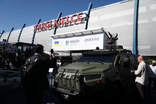 34th International Defense Industry Exhibition In Kielce Saigak is displayed at the 34th International Defense Industry Exhibition at Targi Kielce in Kielce, Poland, on September 8, 2026. The International Defense Industry Exhibition (MSPO) is the largest defense fair in Central and Eastern Europe. During the event, representatives of state authorities, defense ministers, and delegations of military staffs meet, and the most modern defense systems, military technologies and military projects are presented. Kielce Poland  Copyright: xKlaudiaxRadeckax originalFilename: radecka-34thinte260908_npXG0.jpg