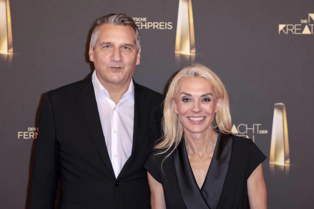 Oliver Schablitzki und Inga Leschek bei der Verleihung des Deutschen Fernsehpreises 2026 - Die Nacht der Kreativen in der Flora. Köln, 08.09.2026