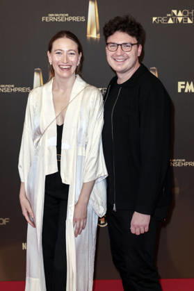 Victoria Hillestad und Julian Erhardt bei der Verleihung des Deutschen Fernsehpreises 2026 - Die Nacht der Kreativen in der Flora. Köln, 08.09.2026