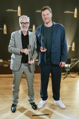Stefan Will und Robert Henke bei der Verleihung des Deutschen Fernsehpreises 2026 - Die Nacht der Kreativen in der Flora. Köln, 08.09.2026