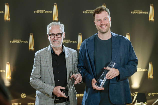 Stefan Will und Robert Henke bei der Verleihung des Deutschen Fernsehpreises 2026 - Die Nacht der Kreativen in der Flora. Köln, 08.09.2026