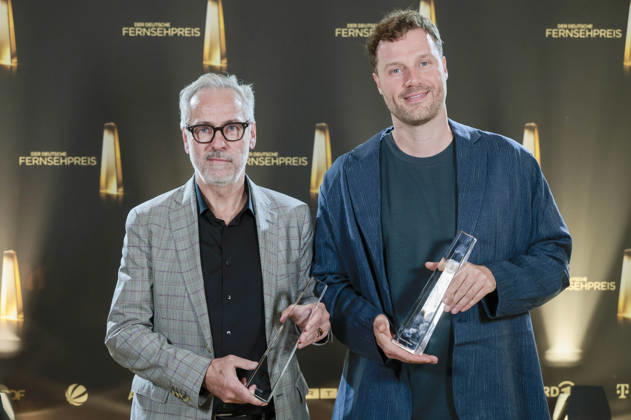 Stefan Will und Robert Henke bei der Verleihung des Deutschen Fernsehpreises 2026 - Die Nacht der Kreativen in der Flora. Köln, 08.09.2026