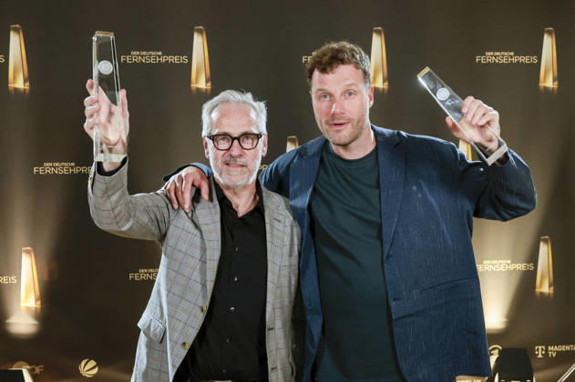 Stefan Will und Robert Henke bei der Verleihung des Deutschen Fernsehpreises 2026 - Die Nacht der Kreativen in der Flora. Köln, 08.09.2026
