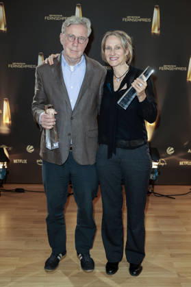Rolf Basedow und Nicole Armbruster bei der Verleihung des Deutschen Fernsehpreises 2026 - Die Nacht der Kreativen in der Flora. Köln, 08.09.2026