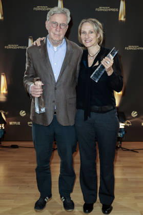 Rolf Basedow und Nicole Armbruster bei der Verleihung des Deutschen Fernsehpreises 2026 - Die Nacht der Kreativen in der Flora. Köln, 08.09.2026