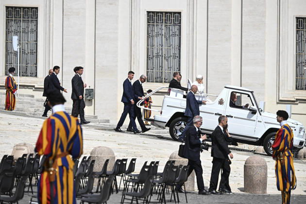September 9, 2026, Vatican City, Vatican City: Pope Leo leads his weekly General Audience in Saint Peter s Square, Vatican City, 9 September 2026. ANSA RICCARDO ANTIMIANI. Vatican City Vatican City  - ZUMAa110 20260909_zaf_a110_010 Copyright: xRiccardoxAntimianix