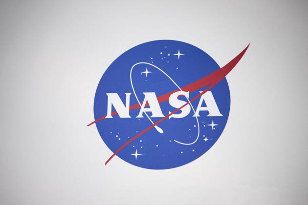 NASA Logo With American Flag During International Space Summit - Paris A NASA logo with an American flag is displayed at the International Space Summit in Paris, France on September 9, 2026. Photo by Eliot Blondet ABACAPRESS.COM Paris France France  Copyright: xBlondetxEliot ABACAx