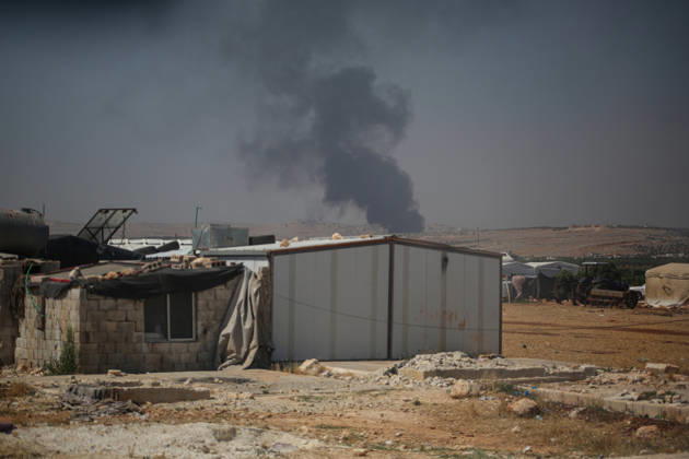 4 killed in explosion in Syria s Idlib province IDLIB, SYRIA - SEPTEMBER 09: Smoke rises after a powerful explosion, the cause of which has not yet been determined, at a warehouse where war remnant munitions were being collected near the Sarmada district of Idlib province in northwestern Syria on September 09, 2026. Police, ambulance, firefighting, and civil defense teams were dispatched to the area. Kasim Yusuf Anadolu Idlib Syria. Editorial use only. Please get in touch for any other usage.  Copyright: x2026xAnadoluxKasimxYusufx
