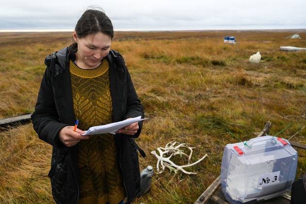 Russia Parliamentary Election Early Voting 9239437 09.09.2026 A member of a local indigenous community reads a ballot during the early voting in remote areas ahead of State Duma elections at a reindeer camping ground, in Yamalo-Nenets Autonomous Area, Russia. Russians will vote in State Duma, the lower house of parliament, and municipal elections over three days, from September 18-20. Alexandr Kryazhev Sputnik Yamalo-Nenets Autonomous Area Russia  Copyright: xAlexandrxKryazhevx