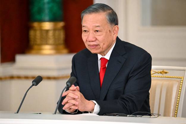 Russia Vietnam 9239624 09.09.2026 Vietnamese President To Lam takes part in a joint press approach with Russian President Vladimir Putin following their meeting at the Kremlin in Moscow, Russia. Alexey Maishev Sputnik Moscow Russia  Copyright: xAlexeyxMaishevx