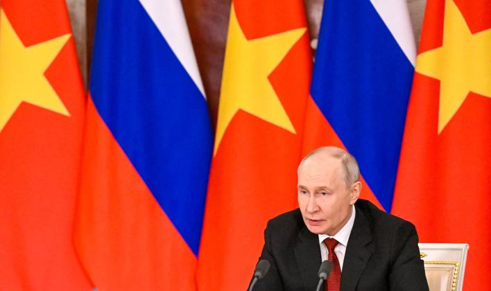 Russia Vietnam 9239779 09.09.2026 Russian President Vladimir Putin makes statements to the press with Vietnamese President To Lam following their meeting at the Kremlin in Moscow, Russia. Alexey Maishev Sputnik Moscow Russia  Copyright: xAlexeyxMaishevx