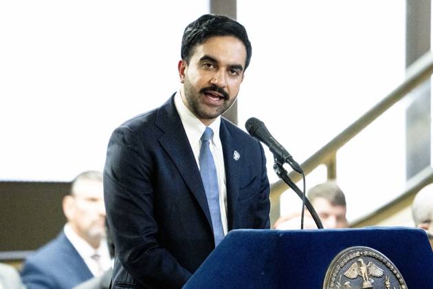 September 9, 2026, New York City, New York, United States: New York City Mayor ZOHRAN MAMDANI (D) speaking at a ceremony to unveil a 9 11 Memorial Wall at Police Plaza in New York City. New York City United States - ZUMAb161 20260909_aap_b161_008 Copyright: xMichaelxBrochsteinx