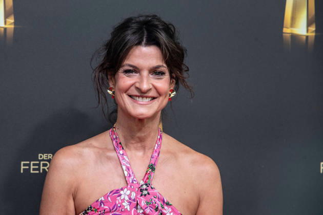 Marlene LUFEN, Moderatorin, Roter Teppich, Red Carpet Show, Ankunft, arrival, Verleihung des Deutschen Fernsehpreises, Der Deutsche Fernsehpreis 2026, Deutscher Fernsehpreis 2026 im Confex Koeln, am 09.09.2025.