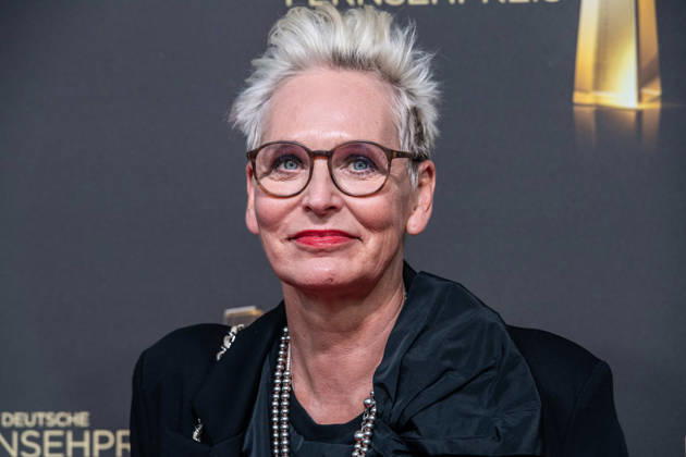 Baerbel SCHAEFER, Bärbel Schäfer, Moderatorin, Roter Teppich, Red Carpet Show, Ankunft, arrival, Verleihung des Deutschen Fernsehpreises, Der Deutsche Fernsehpreis 2026, Deutscher Fernsehpreis 2026 im Confex Koeln, am 09.09.2025.