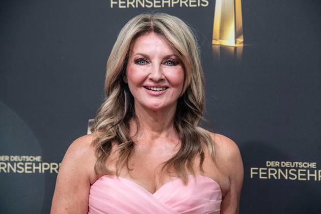 Frauke LUDOWIG, Moderatorin, Roter Teppich, Red Carpet Show, Ankunft, arrival, Verleihung des Deutschen Fernsehpreises, Der Deutsche Fernsehpreis 2026, Deutscher Fernsehpreis 2026 im Confex Koeln, am 09.09.2025.