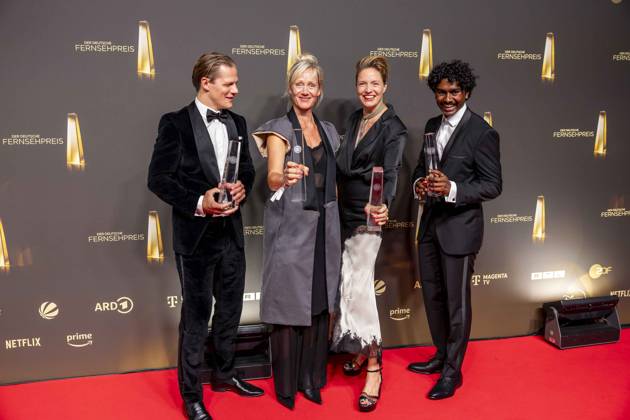 ABB FERNSEHPREIS- Max von der Groeben Anna Schudt Preistraeger mit dem Fernsehpreis zu Gast auf dem roten Teppich bei der Gala zr verleihung des Der Deutsche Fernsehpreis 2026 iim Confex Center am 09.09.2026 in Koeln NRW Deutschland