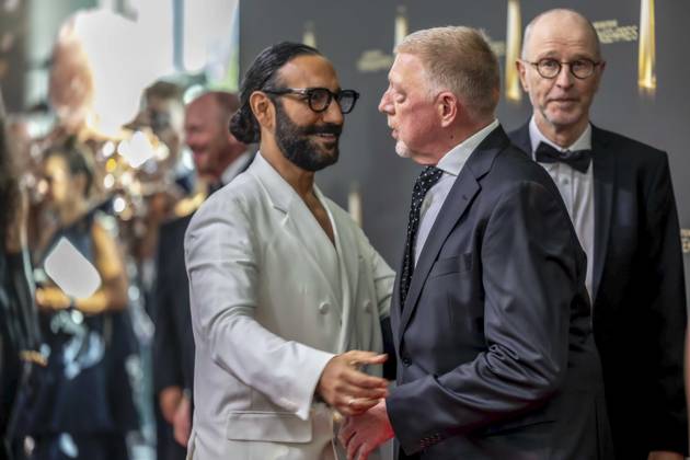 ABB FERNSEHPREIS- Massimo Sinato, Boris Becker zu Gast auf dem roten Teppich bei der Gala zr verleihung des Der Deutsche Fernsehpreis 2026 iim Confex Center am 09.09.2026 in Koeln NRW Deutschland