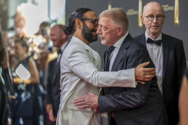 ABB FERNSEHPREIS- Massimo Sinato, Boris Becker zu Gast auf dem roten Teppich bei der Gala zr verleihung des Der Deutsche Fernsehpreis 2026 iim Confex Center am 09.09.2026 in Koeln NRW Deutschland