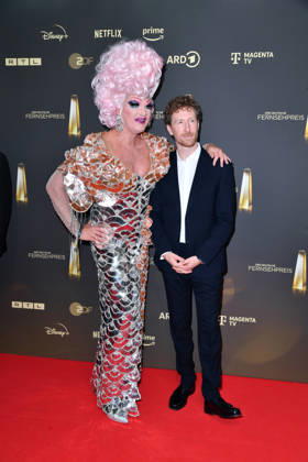 Olivia Jones und Louis Klamroth bei der Verleihung des Deutschen Fernsehpreis im Confex Center in Köln am 09.09.2026