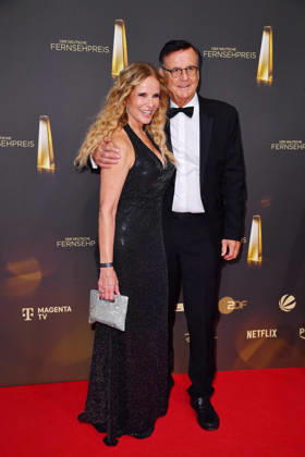 Katja Burkard und Hans Mahr bei der Verleihung des Deutschen Fernsehpreis im Confex Center in Köln am 09.09.2026