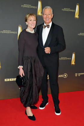 Carol Kloeppel und Peter Kloeppel bei der Verleihung des Deutschen Fernsehpreis im Confex Center in Köln am 09.09.2026
