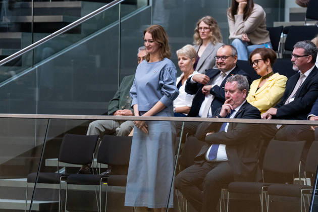 10.09.2026, GER, Berlin, 93. Sitzung des Deutschen Bundestages im Plenarsaal des Reichstagsgebäudes. Ãgnes Forsthoffer, Präsidentin des ungarischen Parlaments zu besuch im Bundestag Copyright: xnordphotoxGmbHx xChristianxSchulzex