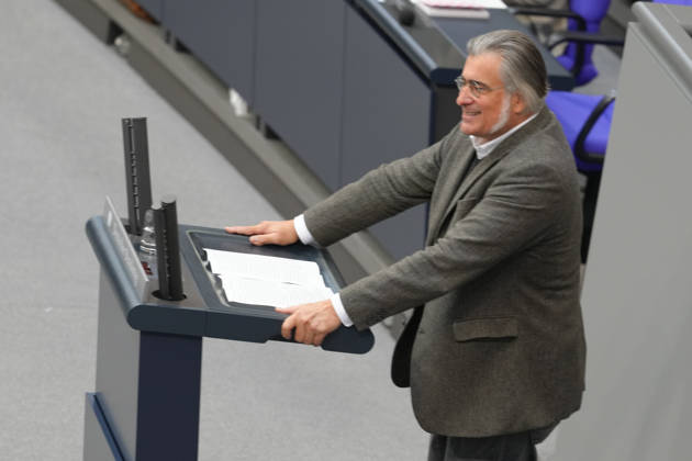 Deutscher Bundestag, 93. Plenarsitzung Fabian Jacobi (AfD) im Portrait bei seiner Rede zum Haushalt des Justizministerium bei der 93. Sitzung des Deutschen Bundestag in Berlin, 10.09.2026 Berlin Berlin Deutschland