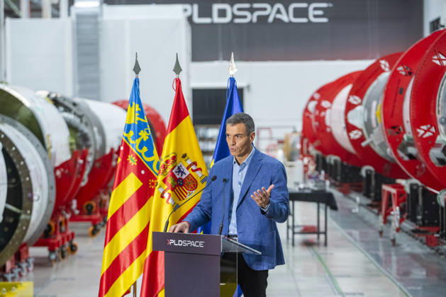 Sánchez Visits the Facilities of the Aerospace Company PLD Space in Elche, Alicante. Prime Minister Pedro Sánchez visited the facilities of the aerospace company PLD Space on September 10, 2026, in Elche, Alicante, Valencian Community, Spain. PLD Space, a Spanish company specializing in space launch vehicles, was founded in 2011 and is developing the MIURA 5 orbital rocket to launch small satellites from French Guiana. The visit coincides with a push toward industrialization, following a 158.9 million euro contract from the European Space Agency to strengthen its orbital capabilities. SEPTEMBER 10, 2026 Víctor Ferná Elche, Alicante, Valencian Community Elche, Alicante, Valencian Community, Spain Copyright: xVictorxFernandezx 7762780