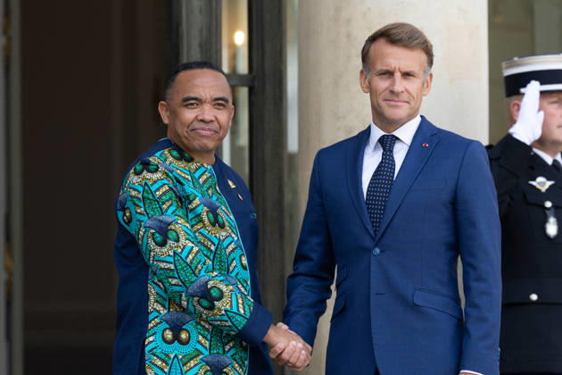 Emmanuel Macron meets with Madagascar President - Paris French President Emmanuel Macron welcomes Madagascar’s President Michael Randrianirina for a meeting at the Elysee Palace in Paris on September 10, 2026. Photo by Raphael Lafargue ABACAPRESS.COM Paris France  Copyright: xLafarguexRaphael ABACAx