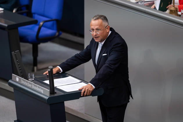 10.09.2026, GER, Berlin, 93. Sitzung des Deutschen Bundestages im Plenarsaal des Reichstagsgebäudes. Peter Felser AfD, steht am Rednerpult und spricht Copyright: xnordphotoxGmbHx xChristianxSchulzex
