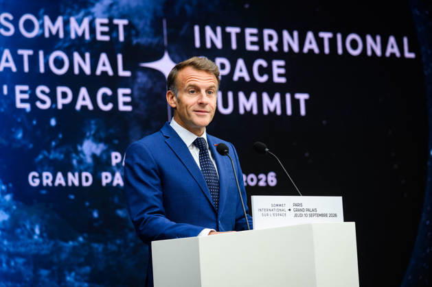 Emmanuel Macron, President of the French Republic, at the International Space Summit at the Grand Palais in Paris, France, on September 10, 2026. Caught between the United States and China, Europe intends to defend its position at the first international summit in Paris—an event snubbed by the American giants and one that the German chancellor, despite being a co-organizer, is not attending. Eric Tschaen Pool Bestimage International Space Summit at the Grand Palais in Paris on September 10, 2026 Caught between the United States and China, Europe intends to defend its position at the first international summit in Paris—an event snubbed by the American giants and attended without the German chancellor, one of the event’s co-hosts Paris, Fran Copyright: xEricxTschaenx xPoolx xBestimagexEricxTschaenx xPoolx xBestimagex