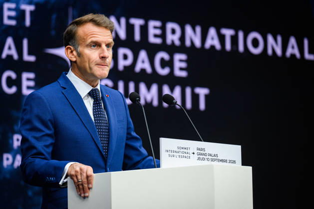 Emmanuel Macron, President of the French Republic, at the International Space Summit at the Grand Palais in Paris, France, on September 10, 2026. Caught between the United States and China, Europe intends to defend its position at the first international summit in Paris—an event snubbed by the American giants and one that the German chancellor, despite being a co-organizer, is not attending. Eric Tschaen Pool Bestimage International Space Summit at the Grand Palais in Paris on September 10, 2026 Caught between the United States and China, Europe intends to defend its position at the first international summit in Paris—an event snubbed by the American giants and attended without the German chancellor, one of the event’s co-hosts Paris, Fran Copyright: xEricxTschaenx xPoolx xBestimagexEricxTschaenx xPoolx xBestimagex