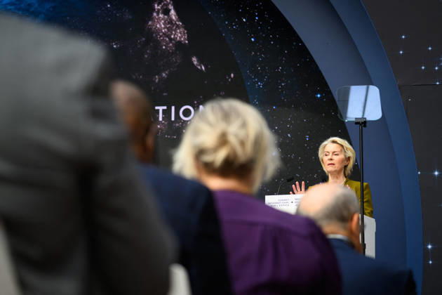 Ursula von der Leyen, President of the European Commission, at the International Space Summit at the Grand Palais in Paris, France, on September 10, 2026. Caught between the United States and China, Europe intends to defend its position at the first international summit in Paris—an event snubbed by the American giants and one that the German chancellor, despite being a co-organizer, is not attending Eric Tschaen Pool Bestimage International Space Summit at the Grand Palais in Paris on September 10, 2026 Caught between the United States and China, Europe intends to defend its position at the first international summit in Paris—an event snubbed by the American giants and attended without the German chancellor, one of the event’s co-hosts Par Copyright: xEricxTschaenx xPoolx xBestimagexEricxTschaenx xPoolx xBestimagex