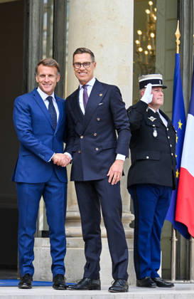 French President Emmanuel Macron welcomes Finnish President Alexander Stubb to the Élysée Palace in Paris, France, on September 10, 2026. Christian Liewig Bestimage French President Emmanuel Macron welcomes Finnish President Alexander Stubb to the Élysée Palace in Paris, France, on September 10, 2026 Paris, France  Copyright: xChristianxLiewigx xBestimagexChristianxLiewigx xBestimagex