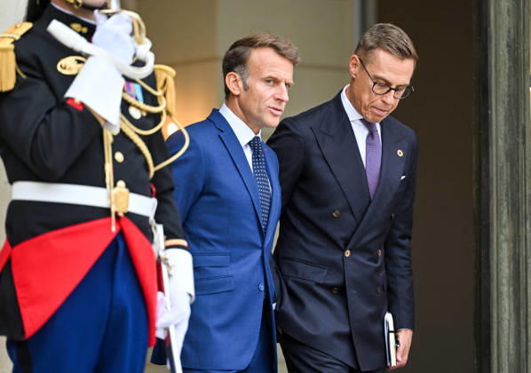 French President Emmanuel Macron welcomes Finnish President Alexander Stubb to the Élysée Palace in Paris, France, on September 10, 2026. Christian Liewig Bestimage French President Emmanuel Macron welcomes Finnish President Alexander Stubb to the Élysée Palace in Paris, France, on September 10, 2026 Paris, France  Copyright: xChristianxLiewigx xBestimagexChristianxLiewigx xBestimagex