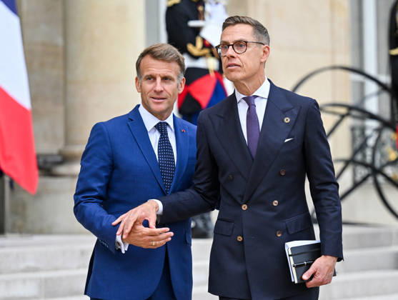 French President Emmanuel Macron welcomes Finnish President Alexander Stubb to the Élysée Palace in Paris, France, on September 10, 2026. Christian Liewig Bestimage French President Emmanuel Macron welcomes Finnish President Alexander Stubb to the Élysée Palace in Paris, France, on September 10, 2026 Paris, France  Copyright: xChristianxLiewigx xBestimagexChristianxLiewigx xBestimagex