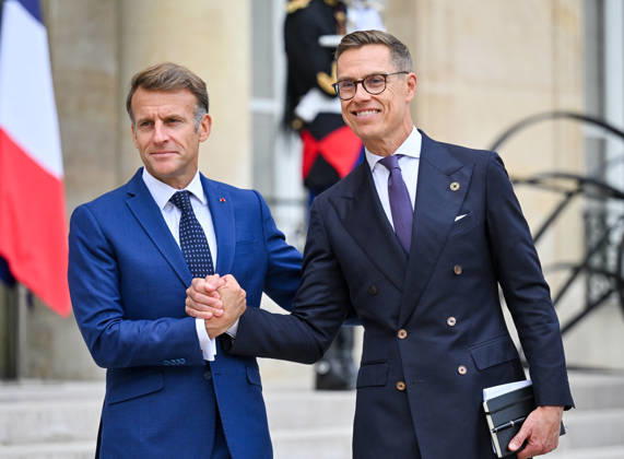French President Emmanuel Macron welcomes Finnish President Alexander Stubb to the Élysée Palace in Paris, France, on September 10, 2026. Christian Liewig Bestimage French President Emmanuel Macron welcomes Finnish President Alexander Stubb to the Élysée Palace in Paris, France, on September 10, 2026 Paris, France  Copyright: xChristianxLiewigx xBestimagexChristianxLiewigx xBestimagex