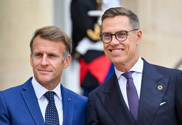 French President Emmanuel Macron welcomes Finnish President Alexander Stubb to the Élysée Palace in Paris, France, on September 10, 2026. Christian Liewig Bestimage French President Emmanuel Macron welcomes Finnish President Alexander Stubb to the Élysée Palace in Paris, France, on September 10, 2026 Paris France  Copyright: xChristianxLiewigx xBestimagexChristianxLiewigx xBestimagex