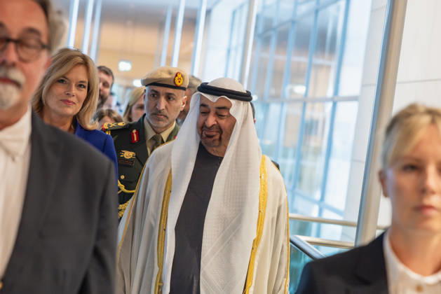 Staatsbesuch S.H. des Präsidenten der Vereinigten Arabischen Emirate, Scheich Mohammed bin Zayed Al Nahyan, in der Bundesrepublik Deutschland. Deutschland, Berlin am 10. September 2026: Die Präsidentin des Deutschen Bundestages, Julia Klöckner, empfängt den Präsidenten der Vereinigten Arabischen Emirate, Scheich Mohammed bin Zayed Al Nahyan, im Deutschen Bundestag in Berlin.
