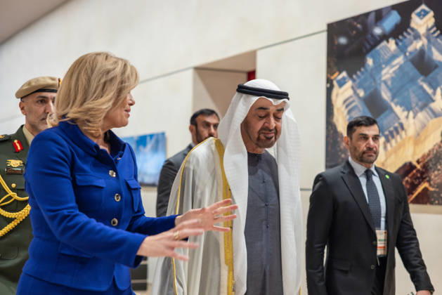 Staatsbesuch S.H. des Präsidenten der Vereinigten Arabischen Emirate, Scheich Mohammed bin Zayed Al Nahyan, in der Bundesrepublik Deutschland. Deutschland, Berlin am 10. September 2026: Die Präsidentin des Deutschen Bundestages, Julia Klöckner, empfängt den Präsidenten der Vereinigten Arabischen Emirate, Scheich Mohammed bin Zayed Al Nahyan, im Deutschen Bundestag in Berlin.