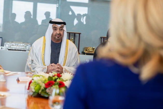 Staatsbesuch S.H. des Präsidenten der Vereinigten Arabischen Emirate, Scheich Mohammed bin Zayed Al Nahyan, in der Bundesrepublik Deutschland. Deutschland, Berlin am 10. September 2026: Die Präsidentin des Deutschen Bundestages, Julia Klöckner, empfängt den Präsidenten der Vereinigten Arabischen Emirate, Scheich Mohammed bin Zayed Al Nahyan, im Deutschen Bundestag in Berlin.